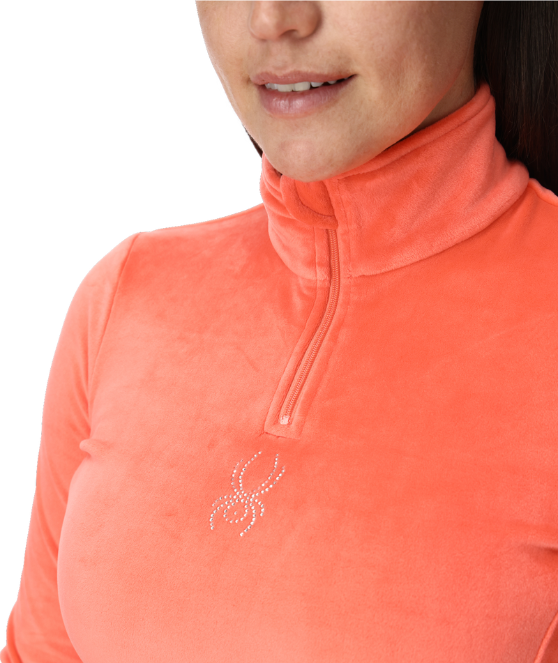Load image into Gallery viewer, Spyder Women&#39;s Shimmer Bug Fleece Half Zip 2026
