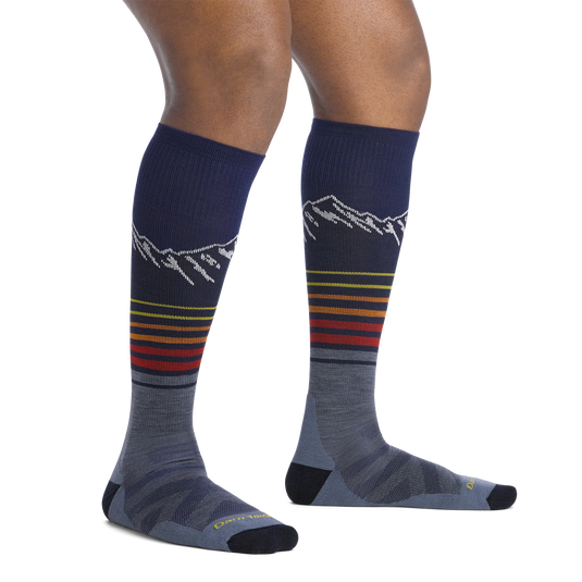 Darn Tough Men's Steep Lines OTC Lightweight With Cushion Ski Socks