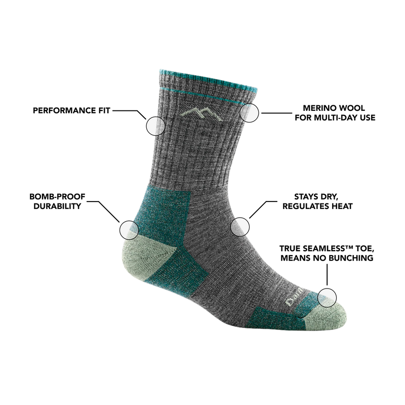 Load image into Gallery viewer, Darn Tough Women&#39;s Hiker Micro Crew Midweight Hiking Sock
