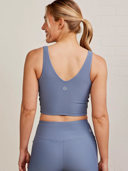 Tasc Women's Sculptive Rib Crop Tank - Ski & Tennis Station