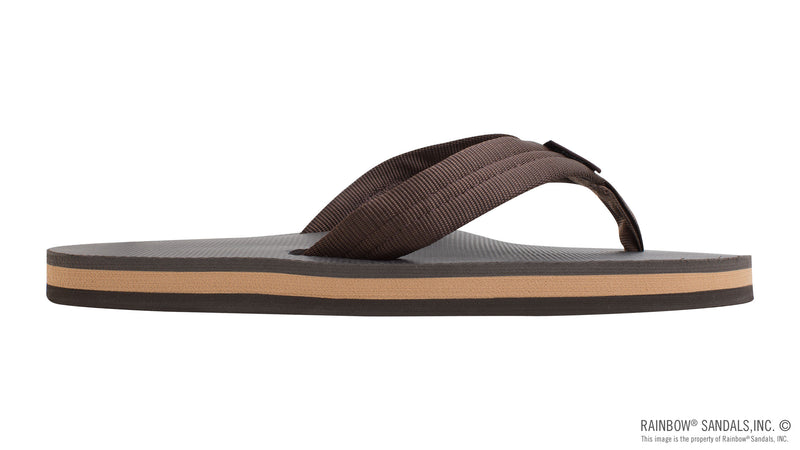 Load image into Gallery viewer, Rainbow Men&#39;s Rubber Single Layer Soft Top 1&#39; Strap Sandal
