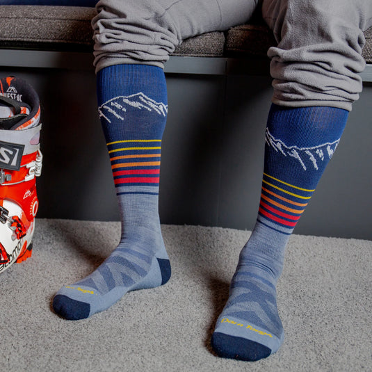 Darn Tough Men's Steep Lines OTC Lightweight With Cushion Ski Socks