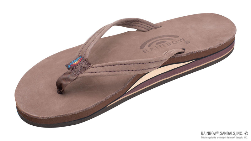 Load image into Gallery viewer, Rainbow Women&#39;s Double Layer Premier Leather 1/2&quot; Narrow Strap Sandal
