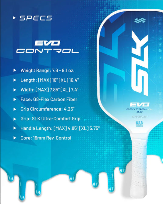 Selkirk SLK Evo Control 2.0 XL Pickleball Paddle