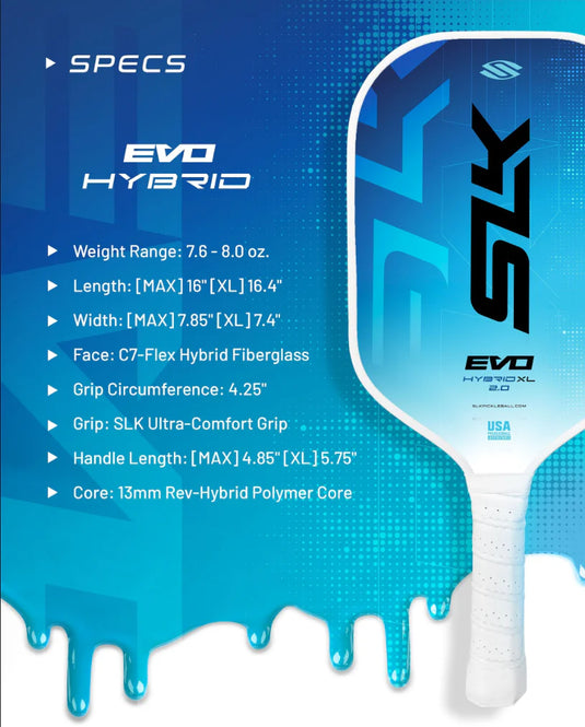 Selkirk SLK Evo Hybrid XL 2.0 Pickleball Paddle