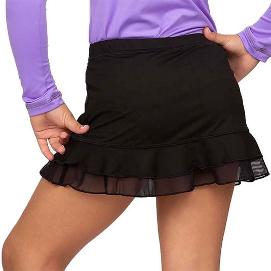 Sofibella Youth Girl's Triple Ruffle Tennis Skort