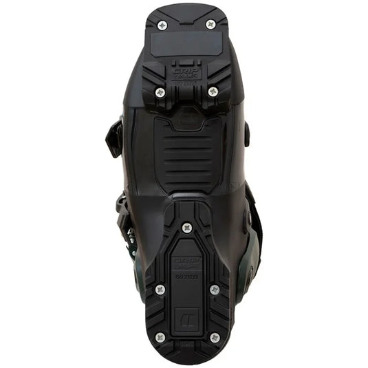 Black ski boot sole with Armada logo on a white background