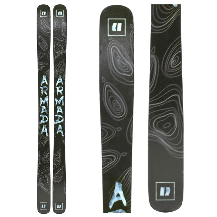 Load image into Gallery viewer, Two skis with Armada branding on a white background
