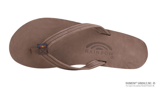 Rainbow Women's Double Layer Premier Leather 1/2" Narrow Strap Sandal