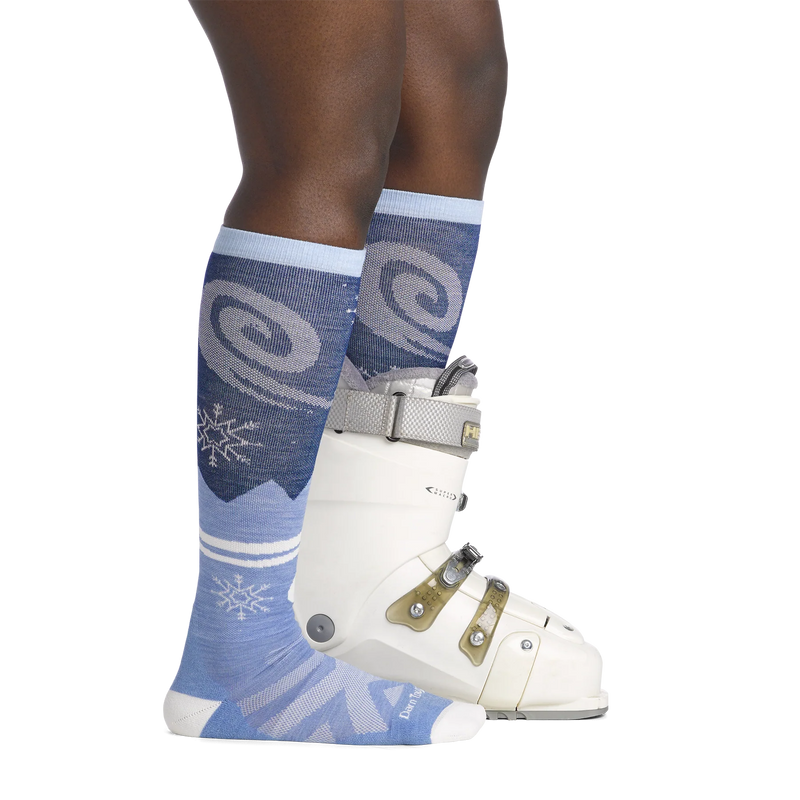 Load image into Gallery viewer, Darn Tough Women&#39;s Swirlwind OTC Lightweight With Cushion Ski Socks
