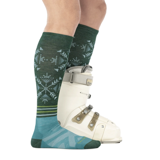 Darn Tough Women's Snowfall Over-the-Calf Midweight Cushion Snow Socks