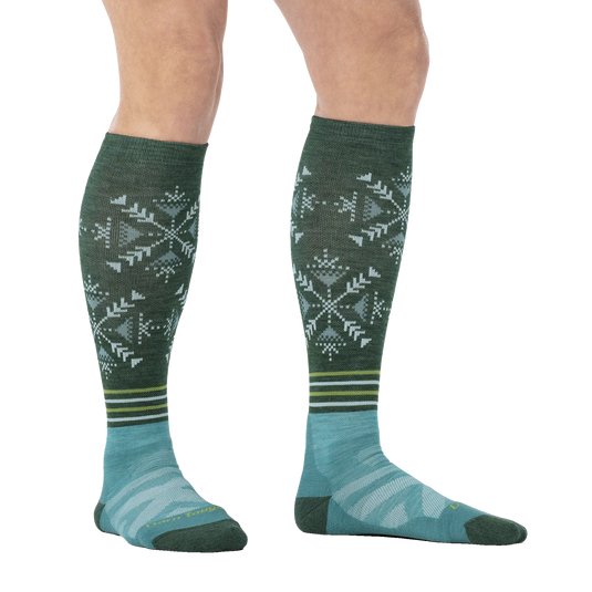 Darn Tough Women's Snowfall Over-the-Calf Midweight Cushion Snow Socks
