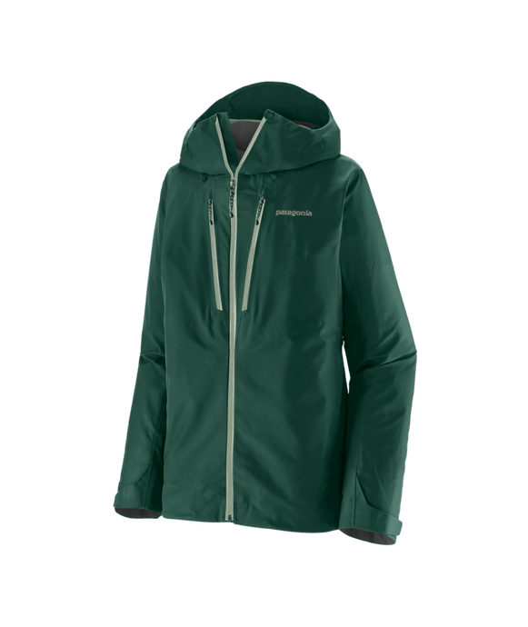 Green jacket with a brand logo on a transparent background