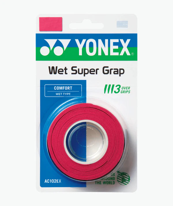 Load image into Gallery viewer, Yonex Wet Super Grap Synthetic Over Grip 3 Pack - Ski &amp; Tennis Station
