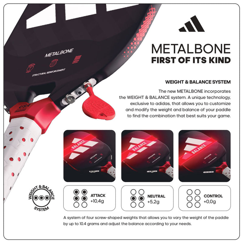 Load image into Gallery viewer, Adidas Metalbone Pickleball Paddle
