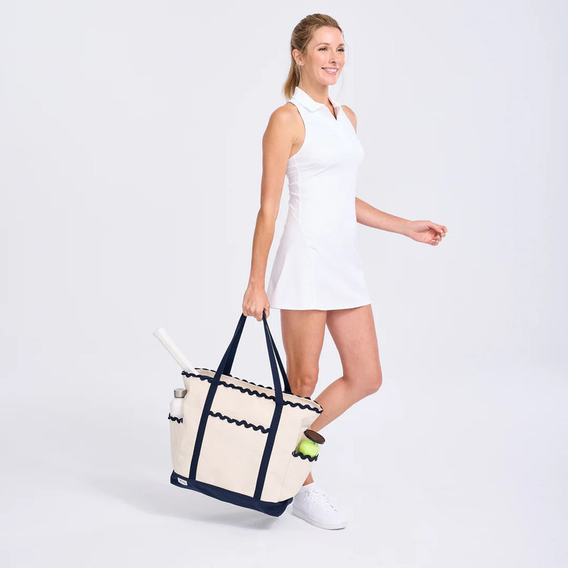 Load image into Gallery viewer, Ame &amp; Lulu Scalloped Tennis Tote
