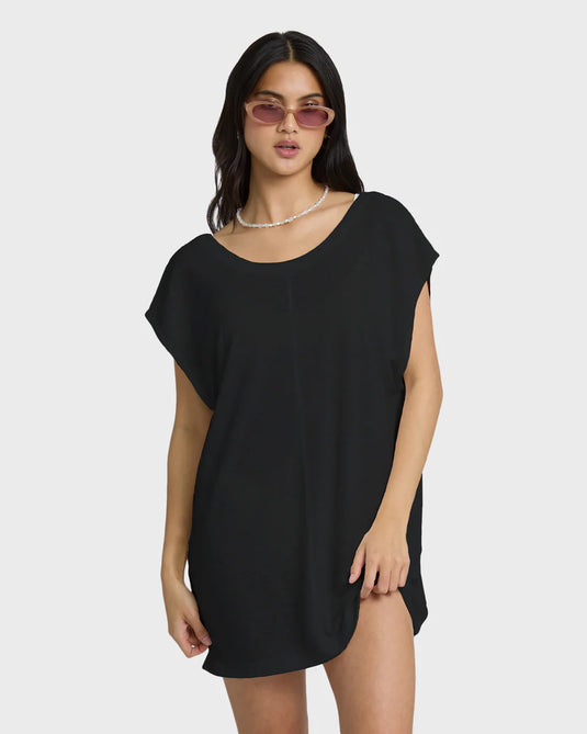 Billabong Women's Hallow Wave Mini Short Sleeve Dress - Ski & Tennis Station