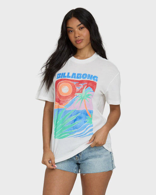 Billabong Women's Highs And Lows Knit Short Sleeve T-Shirt - Ski & Tennis Station