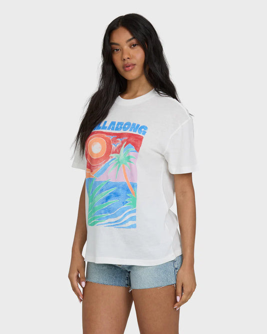 Billabong Women's Highs And Lows Knit Short Sleeve T-Shirt - Ski & Tennis Station