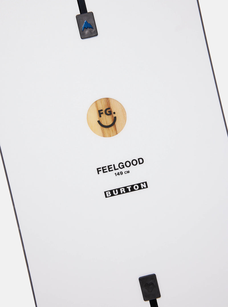 Load image into Gallery viewer, Close-up of a snowboard with branding and size information.
