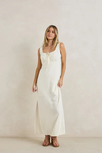 Load image into Gallery viewer, Rhythm Women's Del Rio Gathered Maxi Dress - Ski &amp; Tennis Station
