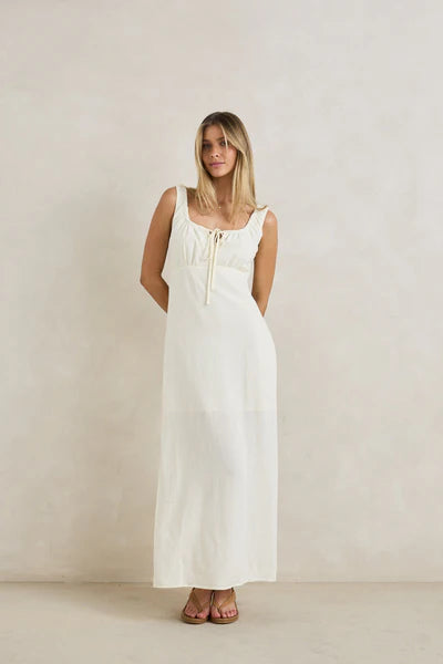 Load image into Gallery viewer, Rhythm Women's Del Rio Gathered Maxi Dress - Ski &amp; Tennis Station

