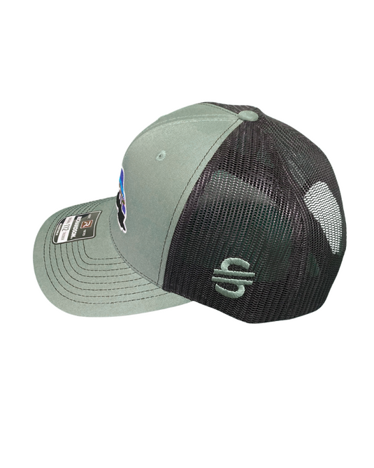 Camelgonia Green Black Trucker side