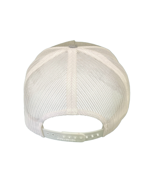 Camelgonia grey white rope trucker hat back