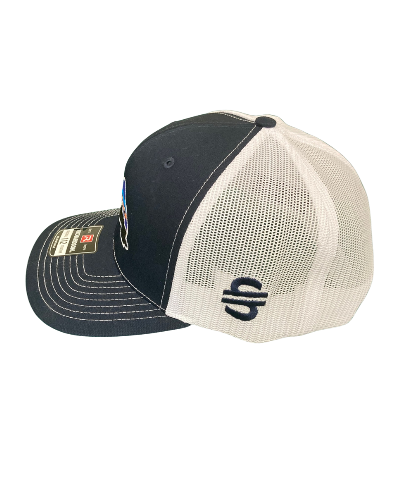 Load image into Gallery viewer, Camelgonia navy trucker side
