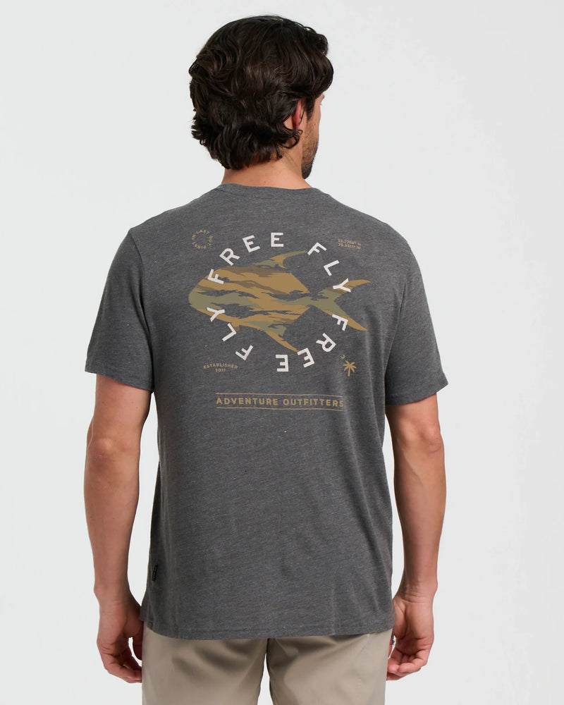 Load image into Gallery viewer, Free Fly Men's Sandy Island Camo Permit Pocket Tee

