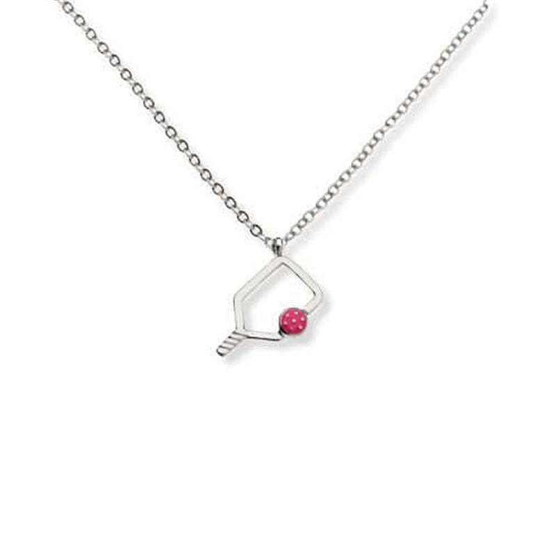 Load image into Gallery viewer, Born to Rally Color Pop Pickleball Necklace
