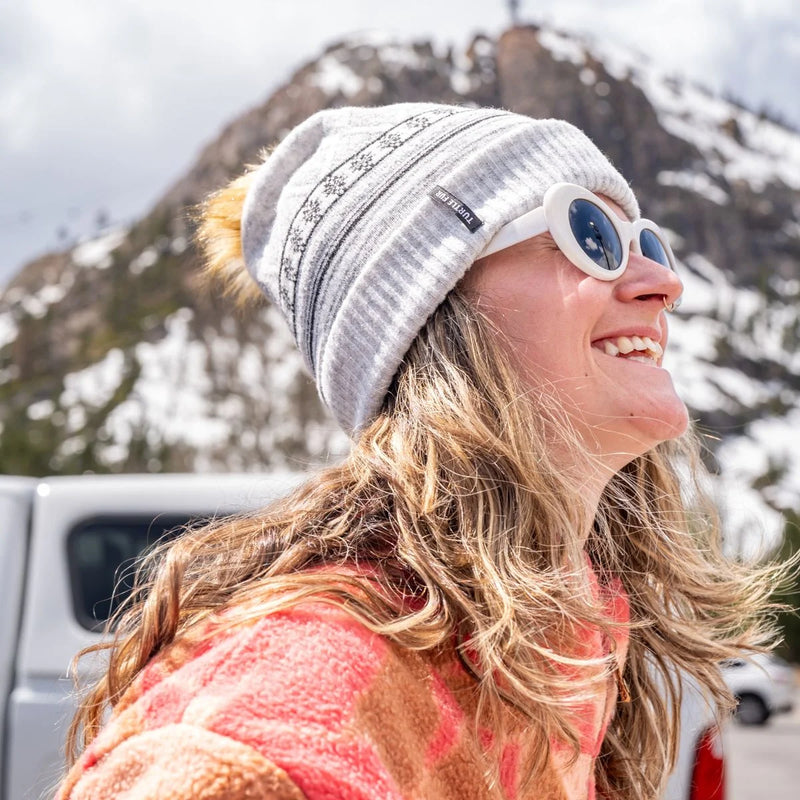 Load image into Gallery viewer, Turtle Fur Ellen Pom Beanie
