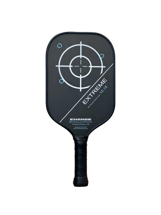 Engage Pickleball Evolution Extreme V2 Raw Radial Carbon Fiber Elongated Pickleball Paddle