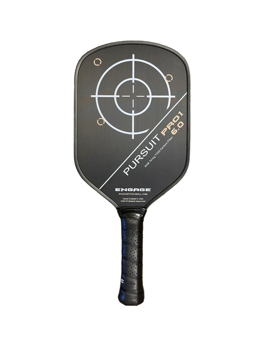 Engage Pickleball Pursuit Pro 6.0 Power Series Raw T700 Carbon Fiber Pickleball Paddle