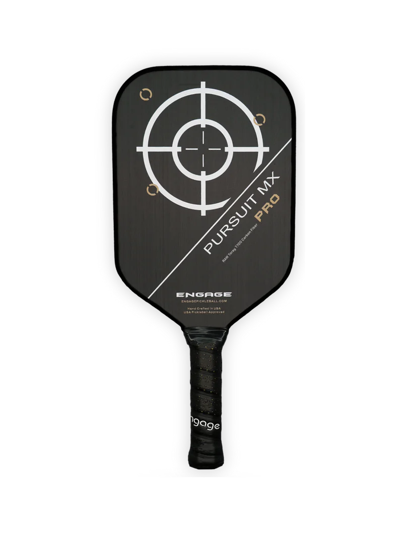 Load image into Gallery viewer, Engage Pickleball Pursuit Pro MX Raw T700 Carbon Fiber Elongated Pickleball Paddle
