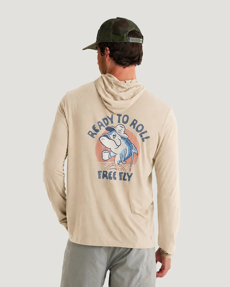 Load image into Gallery viewer, Free Fly Men's Bamboo Lightweight Graphic Hoodie
