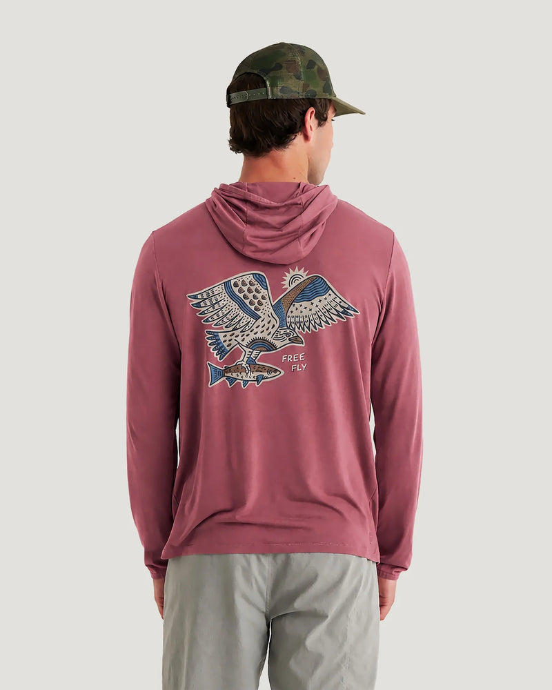Load image into Gallery viewer, Free Fly Men's Bamboo Lightweight Graphic Hoodie
