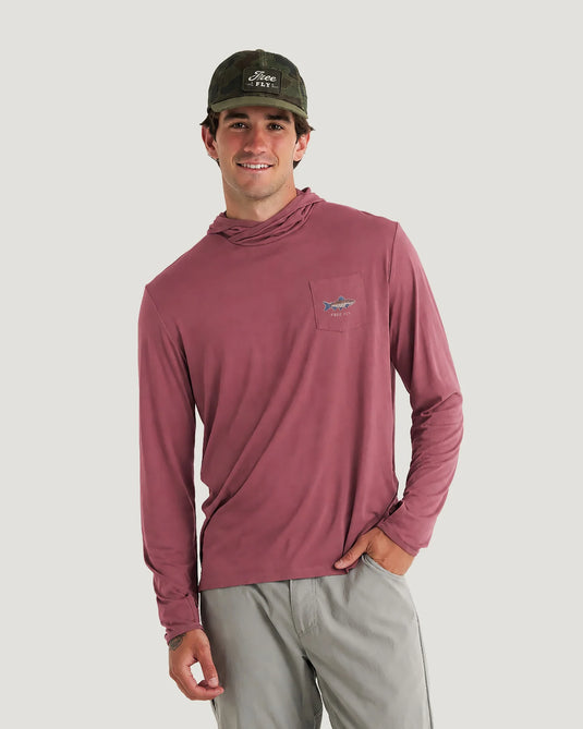 Free Fly Men's Bamboo Lightweight Graphic Hoodie