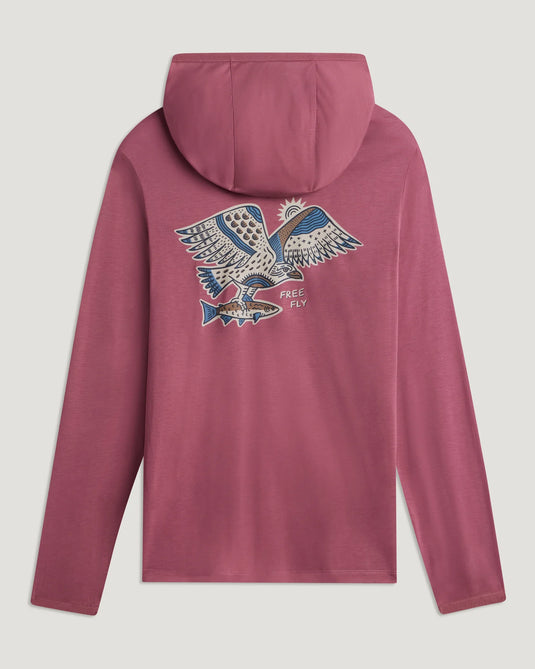 Free Fly Men's Bamboo Lightweight Graphic Hoodie