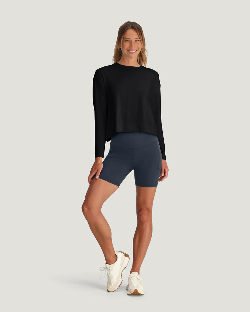 Load image into Gallery viewer, Free Fly Women's Bamboo Shade Crossover Long Sleeve
