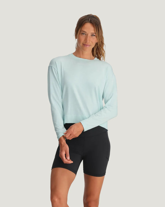 Free Fly Women's Bamboo Shade Crossover Long Sleeve - Ski & Tennis Station