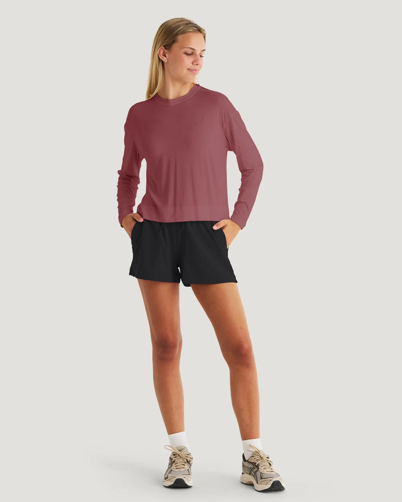 Load image into Gallery viewer, Free Fly Women's Bamboo Shade Crossover Long Sleeve
