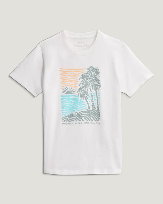 Free Fly Youth Wish You Were Here Tee - Ski & Tennis Station