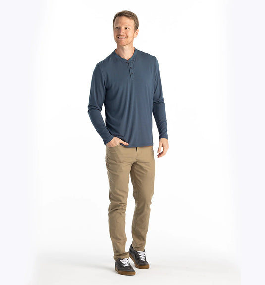 Free Fly Men's Bamboo Flex Long Sleeve Henley