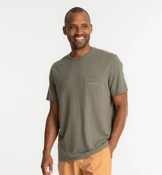 Free Fly Men's Trout Camo Pocket Tee