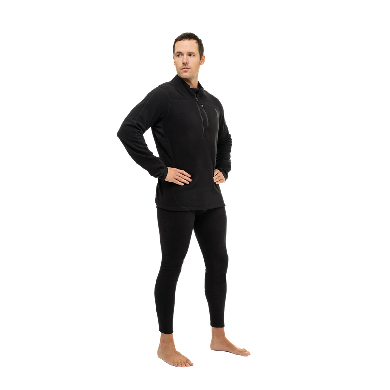 Load image into Gallery viewer, Hot Chillys Men&#39;s La Montaña Fleece Zip-T Baselayer Top
