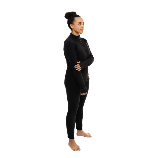 Hot Chillys Women's La Montaña Fleece Zip-T Baselayer Top