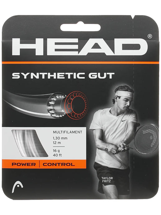 Head Synthetic Gut 16G/1.30mm Tennis String (Half Pack)