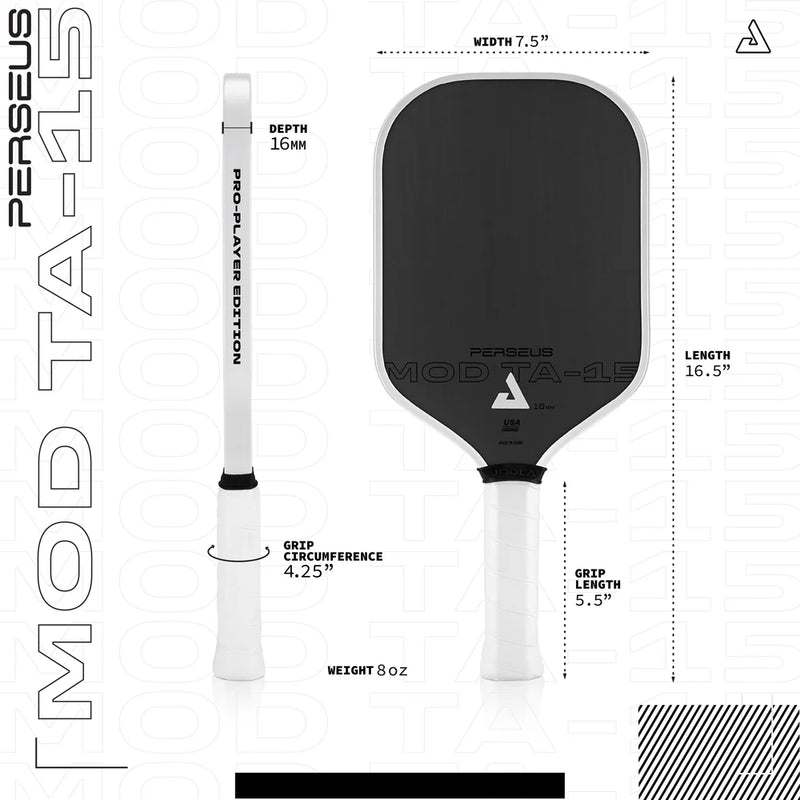 Load image into Gallery viewer, JOOLA Perseus 16mm MOD TA-15 Pro Player Edition Pickleball Paddle
