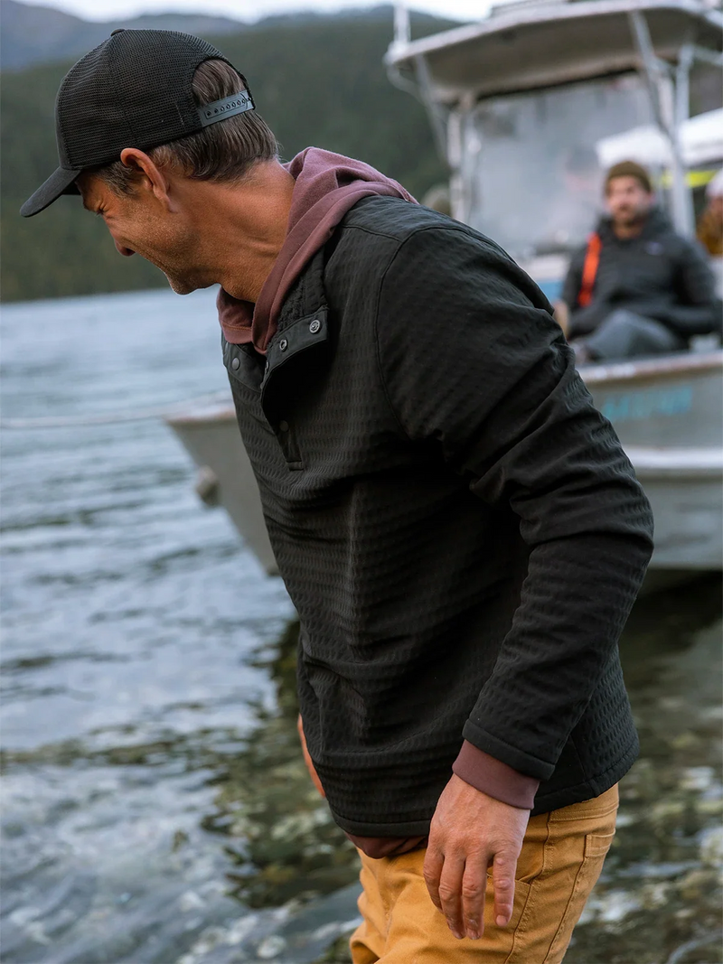 Load image into Gallery viewer, Free Fly Men's Gridback Fleece Snap Pullover
